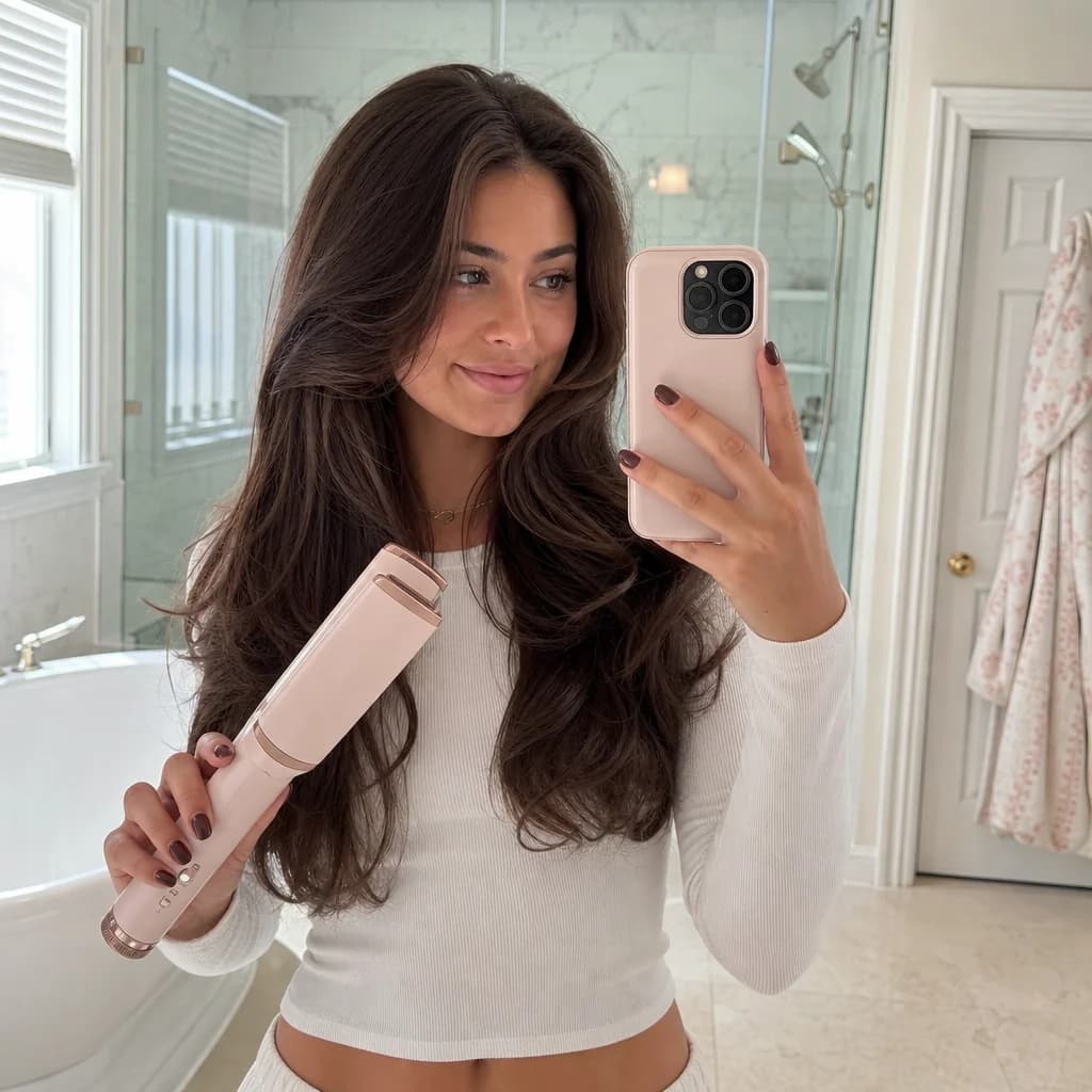 Fresh blowout selfie with the Velora AirStraight