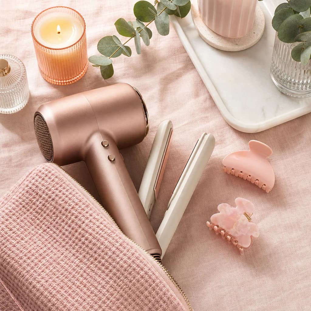Velora Hair vanity setup